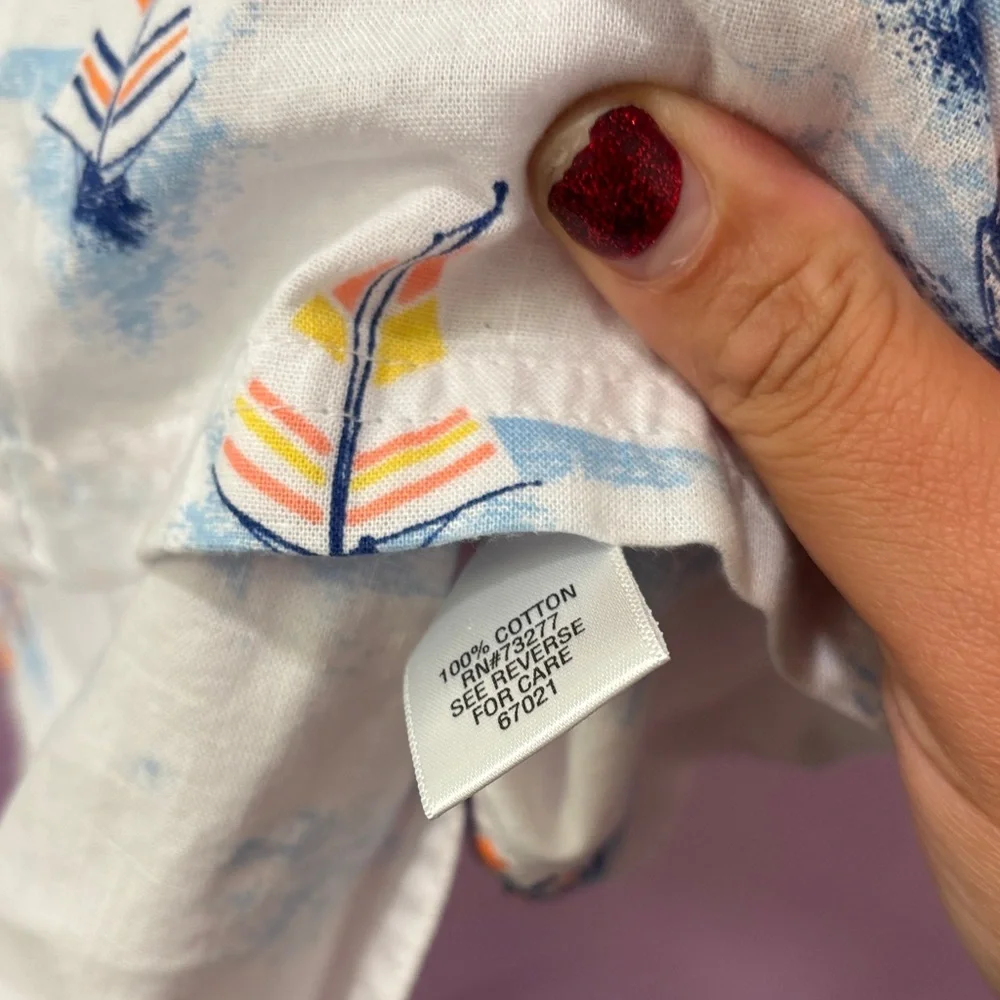 NWT Croft & Barrow Men's Sailboat Print Button-Down - Size Medium - Picture 7 of 14